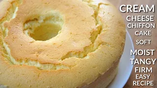 CREAM CHEESE CHIFFON CAKE RECIPE/ MOIST TANGY AND SOFT