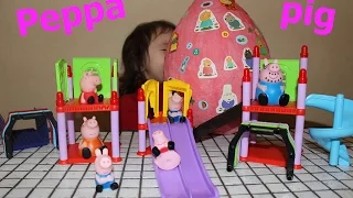 Игровой набор пеппа Конструктор для детей Peppa pig Oppening gigant Peppa Egg