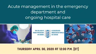 Acute management in the emergency department and ongoing hospital care