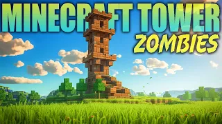 MINECRAFT ZOMBIE TOWER CHALLENGE (Call of Duty Zombies)