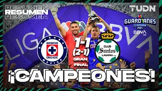 Resumen y goles | Cruz Azul 1(2)-(1)1 Santos | Torneo Guard1anes 2021 BBVA MX Final vuelta | TUDN