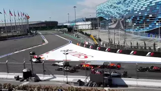 Russian Grand Prix 2016 Starting Lap Crash