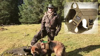 K-9 Bushcraft kit. My dog’s camping gear.