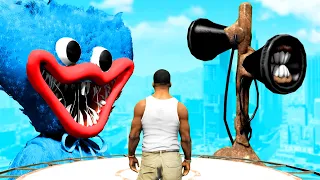 GTA 5 - HUGGY WUGGY vs SIREN HEAD!!