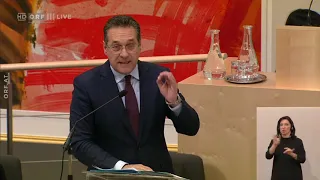 Vizekanzler Heinz-Christian Strache (FPÖ) Nationalratssitzung vom 11.12.2018