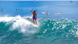 The Longboards Are Out | A Fun Summer Day Surfing in Hawaii