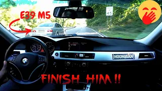 BMW E90 335i MHD Tune vs BMW E39 M5 Street Race