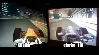 2013 GP2 Online Racers UK, Round 6 (Monaco) Pole comparison