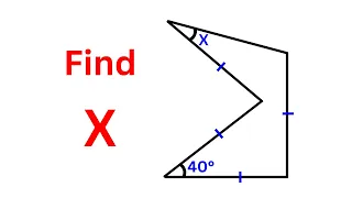 Find The Angle X | A Nice Geometry Question | Olympiad Mathematics