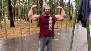 50 clean pull ups in rain bw 120