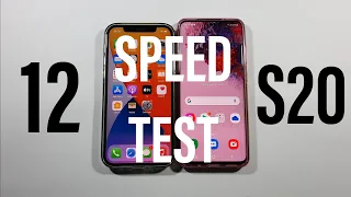 Iphone 12 vs Samsung S20 Speed Test