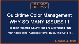 Quicktime Color Management: why so many ISSUES?!