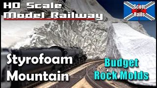 Building A Model Mountain From Styrofoam - DIY Rock Molds