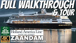 2022 Holland America Zaandam Walkthrough and Tour in 4K