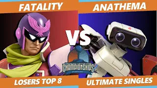 DHATL 2022 SSBU - FURIA| Fatality (Capt. Falcon) VS CM| Anathema (R.O.B.) Smash Ult Losers Top 8