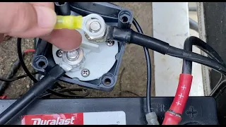 Installing battery disconnect on my boat