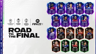 ROAD TO THE FINAL IS HERE!!! INSANE RTTF CARDS - FIFA 22 Ultimate Team