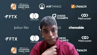 16-year-old Praggnanandhaa beats World Chess Champion Magnus Carlsen