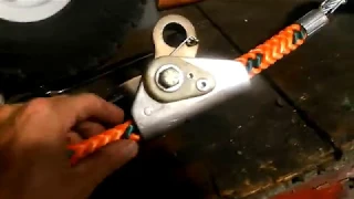 how to install a rope grab on a flip line