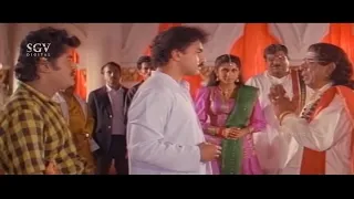 Music Vidwan Surrender Himself To Ravichandran After Competition | Gadibidi Ganda Kannaa Movie Scene