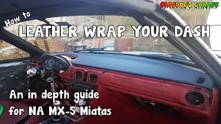 [MX-5 Miata] How to leather wrap your dashboard