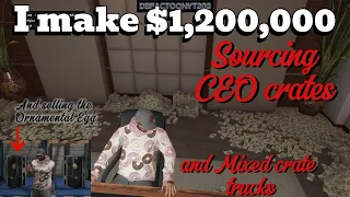 I make $1,200,000 sourcing CEO crates and mixed crate trucks | GTA 5 Online