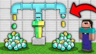 HOW TO CREATE AN ENDLESS TREASURE MECHANISM FROM A VILLAGER IN MINECRAFT ? 100% TROLLING TRAP !