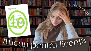 cum scrii O LICENȚĂ / ORICE ESEU de 10 (fără să-ți pierzi mințile) 📝