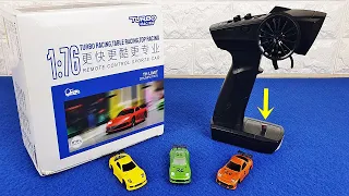 Unboxing Turbo Racing C71 RTR 1/76 Mini RC Car 2wd Vehicles Led Lights Proportional Race Track Map