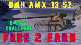 AMX 13 57 Free 2 Earn  - D-Day Challenge - ll Wot Console - World of Tanks Console Modern Armour