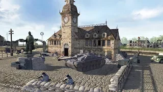 US Troops Liberate Carentan 1944 - Company of Heroes | Men of War: Assault Squad 2 Gameplay