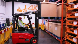 Counterbalance Forklift Training Video | How to Stack at High Level | 4KS Forklift Training