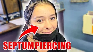 GOT A SEPTUM PIERCING FOR THE FIRST TIME **nervous**