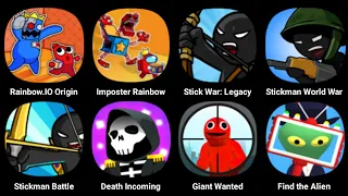 Rainbow.io Origin Story, Imposter Rainbow, Stick War Legacy, Stickman World War, Stickman Battle