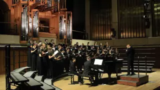 Dr. Joseph Bolin conducts UT University Chorus / Rejoice and Sing Out His Praises