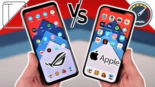 Asus ROG Phone 5 vs iPhone 12 Pro Max Speed Test