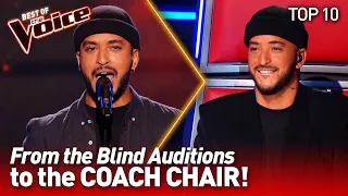 TOP 10 | TALENTS who became COACHES in The Voice 😱