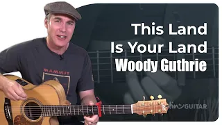 This Land Is Your Land by Woody Guthrie | Easy 3-Chord Guitar Lesson