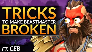 Why CEB ALWAYS CARRIES GAMES: BROKEN Beastmaster Tips and Tricks - Dota 2 Pro Guide