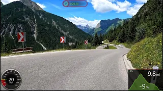 Austria Alps Virtual Cycling Workout with Mp/h Speed Display Garmin Ultra HD Video