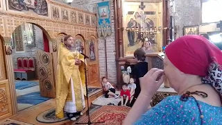Воскресная проповедь о. Андрея в праздник всех святых 19 июня 2022 г.  Драндский монастырь, Абхазия.