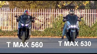 T MAX 560 TECH MAX NO STOCK Vs T MAX 530 NO STOCK NO CHALLENGE VARIO CLUTCH MALOSSI CRASHED