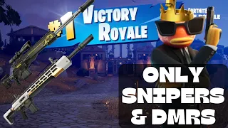 Only Using Snipers And DMRs (Fortnite Chapter 5)