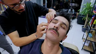 ASMR MASSAGE For Sleep Relief In Real Turkish Barber Shop