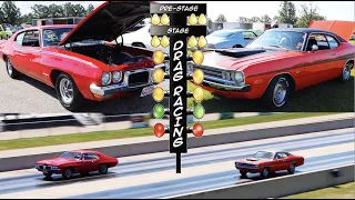 1972 Dodge Demon 340 vs 1970 Pontiac Tempest GT 37 | STOCK DRAG RACE