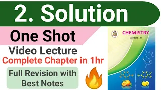 One shot || 2 SOLUTIONS chemistry class 12 MAHARASHTRA BOARD with best handwritten notes || #nie