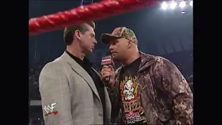 Stone Cold Steve Austin Saves Mick Foley From Vince McMahon Resigning Entrance WWE Raw 11-12-2000