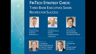 FinTech Strategy Check: Three CEOs Share Recipes for Success