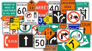 SIGNALISATION ROUTIÈRE SAAQ 2023 | EXAMEN THÉORIQUE SAAQ - QUÉBEC |  #1