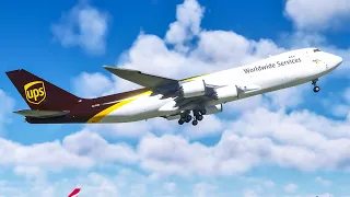 Microsoft Flight Simulator 4K - Sydney to Honolulu - UPS 747-8F - 8 Hour Cargo Haul